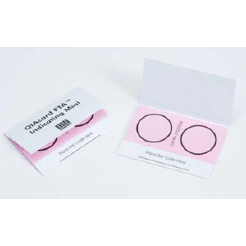 Qiagen, LLC WB120356 Indicating FTA Mini Card, 125µl Sample Area, 250µl Total Volume, 2 Sample Areas, 25/pk (US Only)
