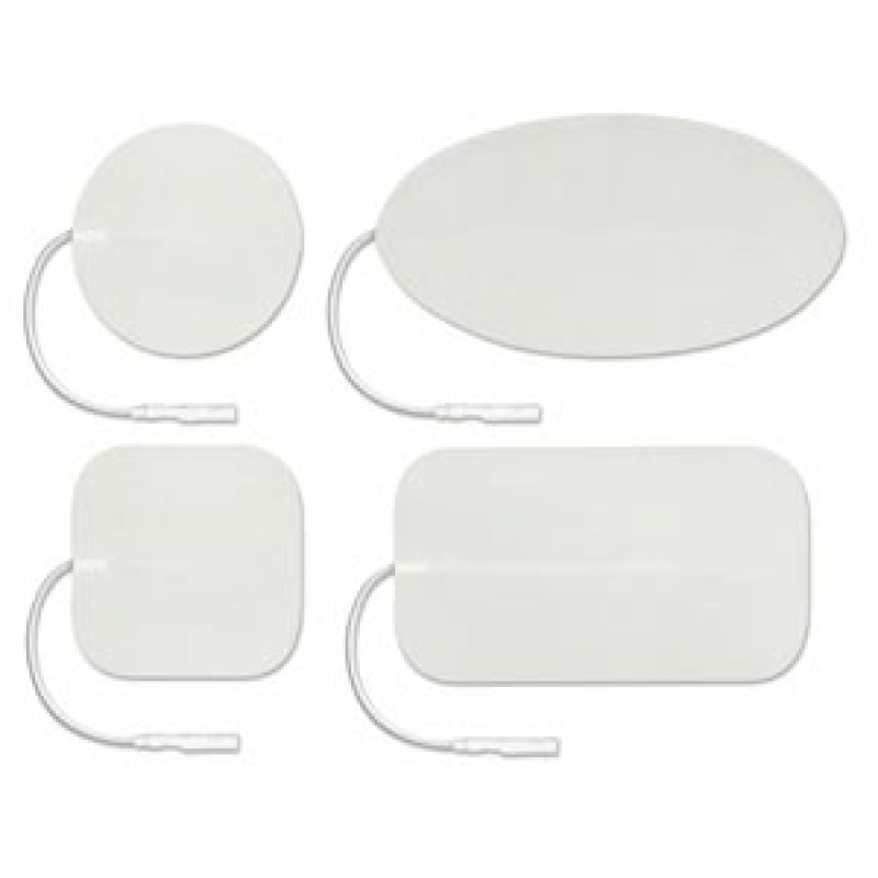 Axelgaard CFF202 ValuTrode Foam Electrode, White Foam Top, 2" x 2" Square, 4/pk, 10 pk/bg, 1 bg/cs (090166)