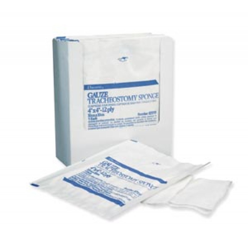 Gentell 84916 Sponge, Tracheotomy Drainage, Sterile, 4" x 4", 6-Ply, 2s, 25 pk/bx, 12 bx/cs (600 ea/cs)