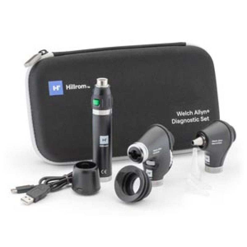 Hillrom 71-PM2LXU-US Diagnostic Set with PanOptic Ophthalmoscope and MacroView Otoscope, Lithium-Ion (US Only) (Item is considered HAZMAT and cannot ship via Air or to AK, GU, HI, PR, VI)