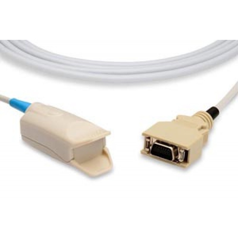 Cables and Sensors S410-150 Direct-Connect SpO2 Sensor, Adult Clip, Masimo Compatible w/ OEM: 2387 (DC-8), DC-12, 1969 (LNOP DCI-DC12), 0600-00-0120, 2027276-001, 2027277-001, 01-02-0730, 01-02-0712 (DROP SHIP ONLY) (Freight Terms are Prepaid & Added to I