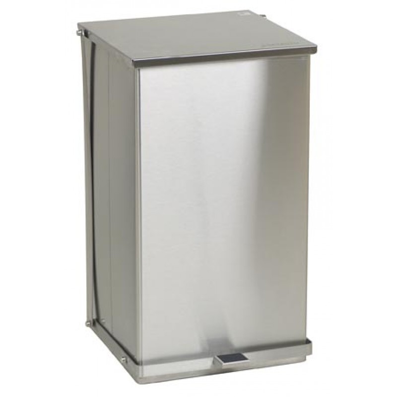 Detecto C-100 Step-On Can, 100 Qt, Stainless Steel (DROP SHIP ONLY)