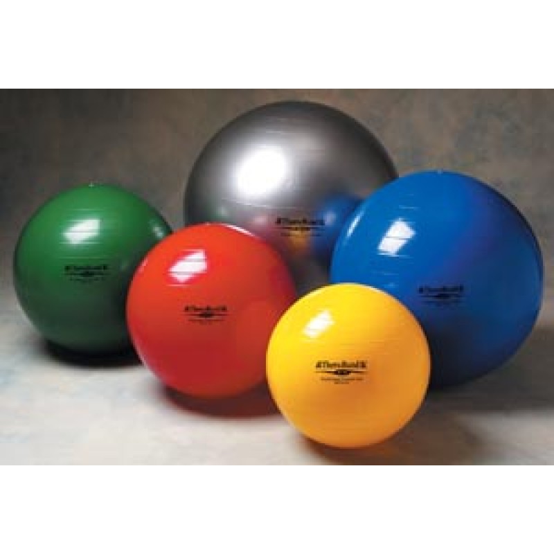 Hygenic/Theraband 23120 Standard Exercise Ball, 55cm / Red, For Body Height 5'1"-5'6" (155-168cm), Bulk Case Pks of 10 Balls in Poly-bags with 10 Instructional Poster, 10 ea/cs (020703) (US Only)