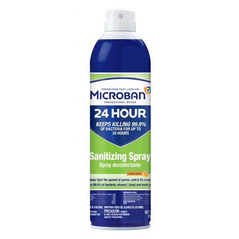 Procter & Gamble Distributing LLC 8218230130 Microban Sanitizing, Aerosol Spray, 15oz, 6/cs