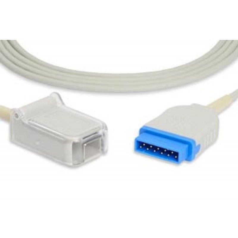 Cables and Sensors E710M-210 SpO2 Adapter Cable, 300cm, GE Healthcare > Marquette Compatible w/ OEM: 2016, 2264 MAC-GE, 2027263-002, TE2424, NXMQ105, LNC-10-GE (DROP SHIP ONLY) (Freight Terms are Prepaid & Added to Invoice - Contact Vendor for Specifics)