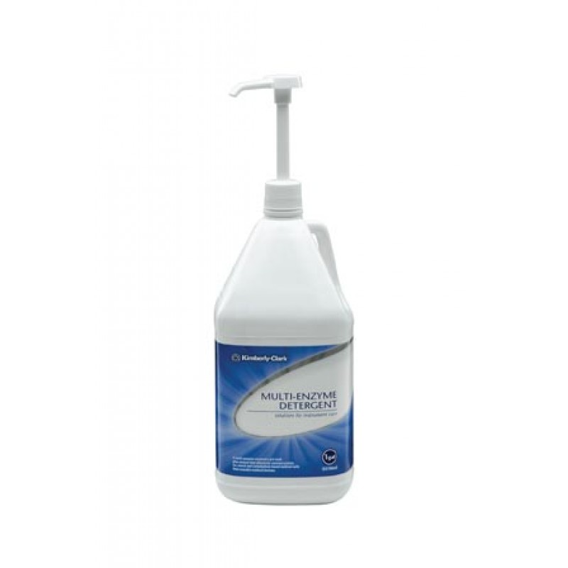 O&M Halyard 65201 Multi-Enzyme Detergent, 1 Gallon Bottle & 1 Pump, 4/cs (36 cs/plt) (US Only)