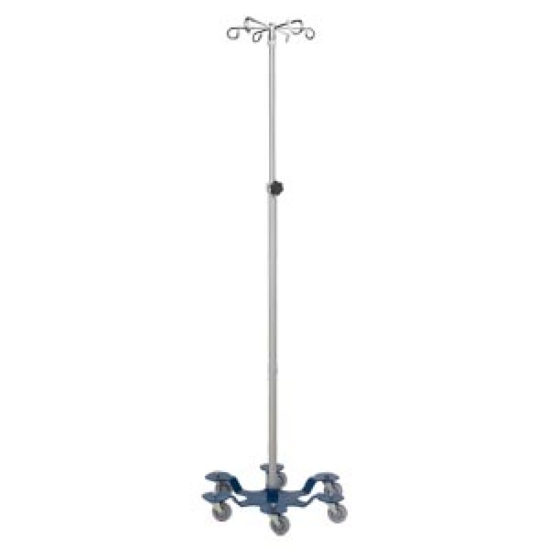 Blickman Industries 0561370600 IV Stand, 6 Hook, 6 Leg, Powder Coated Low Center of Gravity Base (DROP SHIP ONLY)