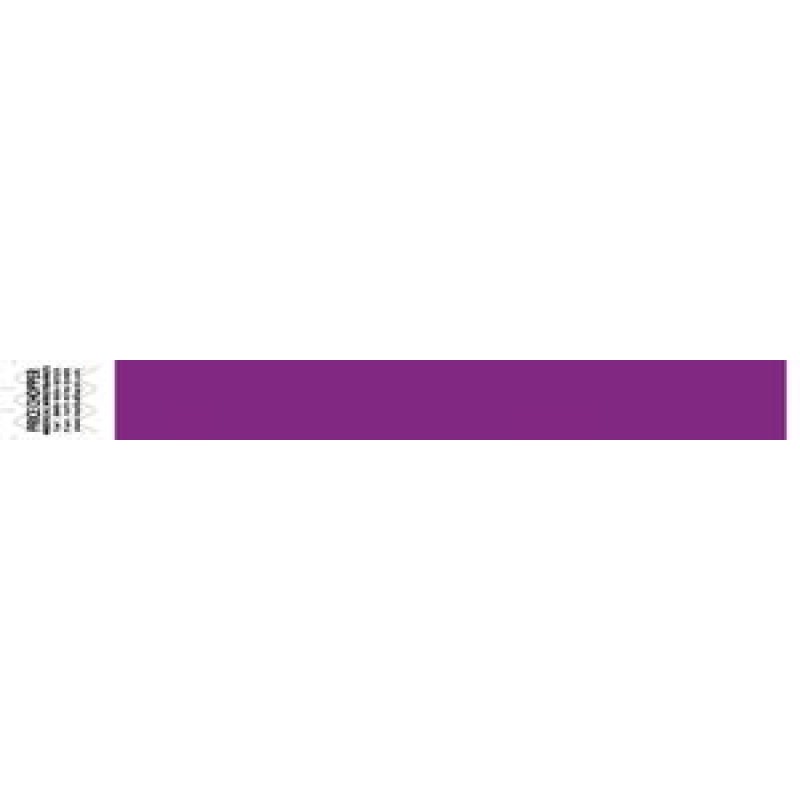 Medical ID Solutions 2111 Wristband, Tyvek 1", Solid Purple, 1000/bx