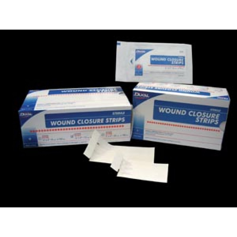 Dukal Corporation 5158 Wound Closure Strip, Sterile, 1" x 4", 4/pk, 50 pk/bx, 4 bx/cs