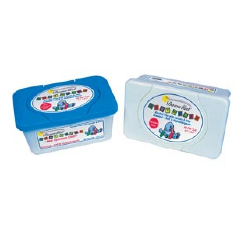 Dukal Corporation BWU4340 Baby Wipes, Embossed, Unscented, 6½" x 8½", 80/tub, 12 tub/cs