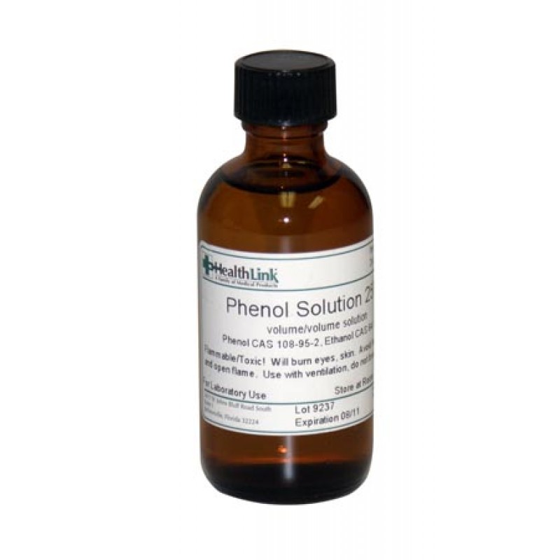 EDM3 Company LLC 400690 Phenol, 25%, 2 oz (Item is Non-Returnable) (US Only) (Item is considered HAZMAT and cannot ship via Air or to AK, GU, HI, PR, VI)