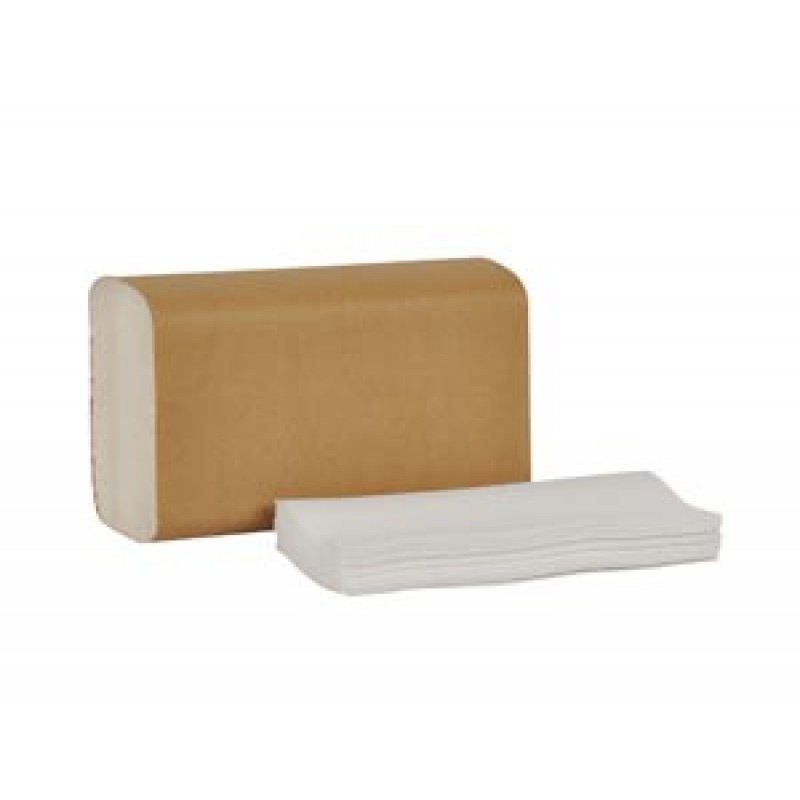 Essity Professional Hygiene North America, LLC MB538 Hand Towel, Multifold, Universal, White, 1-Ply, Embossed, H2, 9.5" x 8.1", 250 sht/pk, 16 pk/cs