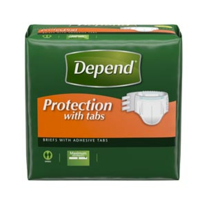 Kimberly-Clark Consumer 35458 Overnite Briefs, Maximum Absorbency, Large/ X-Large, 16/pkg, 3 pkg/cs