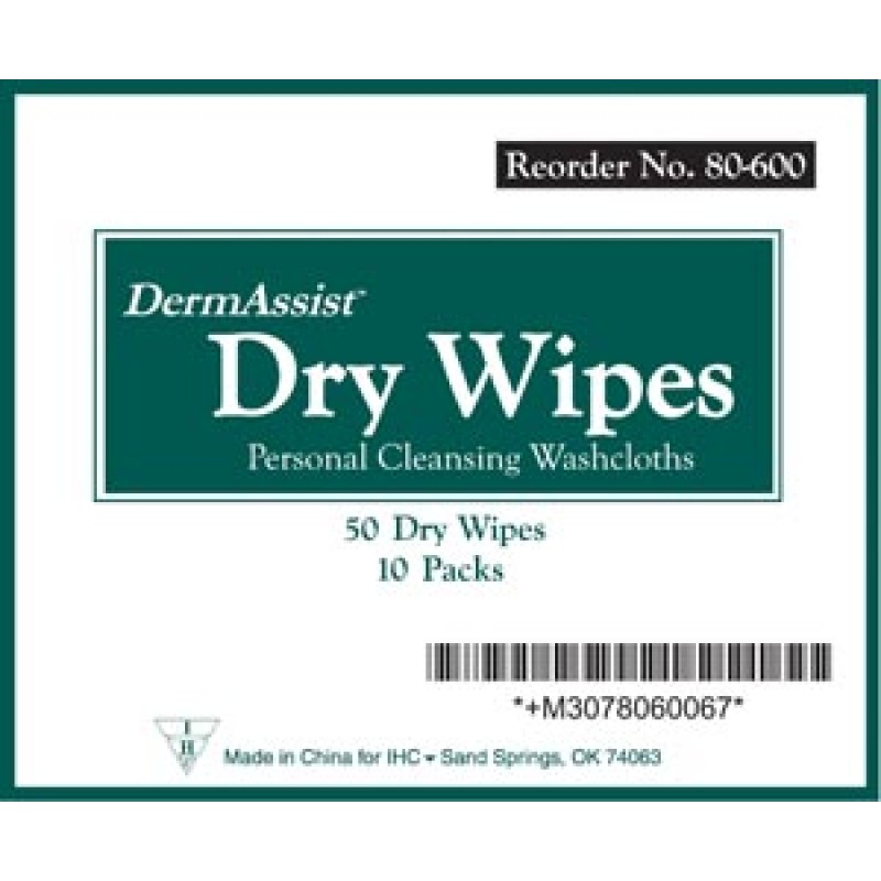 Innovative Healthcare Corp., Inc. 80-600 Wipes, Adult, Spunlace, Softpack, 9" x 13", 50 wipes/pk, 10 pk/cs