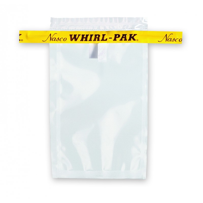 B01009WA Nasco Whirl-Pak Clear Standard Lab Sampling Bag, 58 mL, 3"W X 5" L, 0.06 mm Thick (Box of 500)