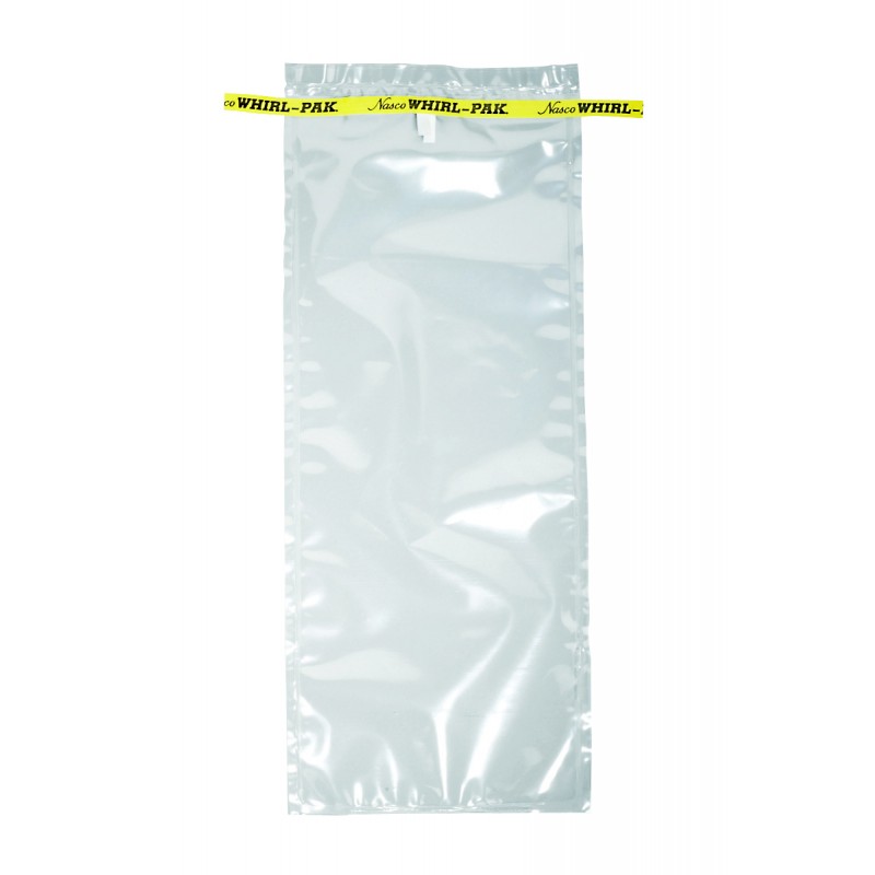 B01062(WT)WA Nasco Whirl-Pak Standard Bag, Polyethylene, 6" W   X   9" L, Clear, 0.06 mm Thickness (Box of 500)