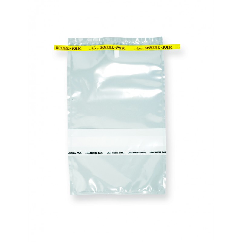 B01195(BT)WA Nasco Whirl-Pak Write - On Bag, Polyethylene, 7.5" W  X  12" L , Clear, 0.10 mm Thickness (Box of 500)