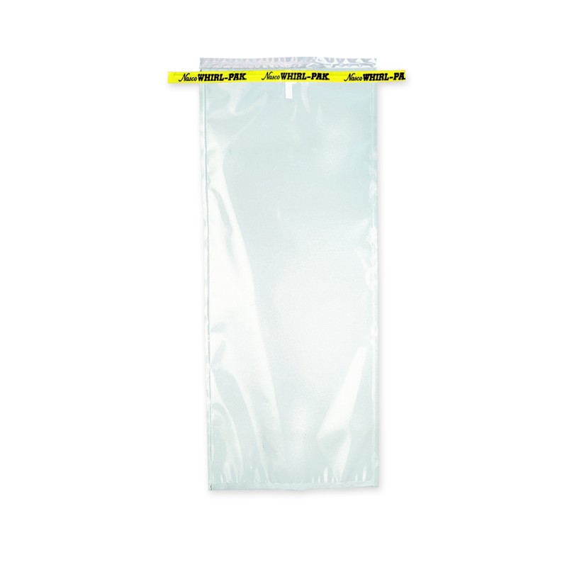 B01323WA Nasco Whirl-Pak Standard Bag, Polyethylene, 7.5" W  X  15" L, Clear, 0.08 mm Thickness (Box of 500)