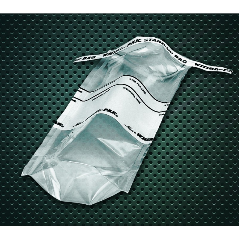 B01450WA Nasco Whirl-Pak Self Standing Bag, Polyethylene, 6" W   X   15" L, Clear, 0.10 mm Thickness (Box of 250)