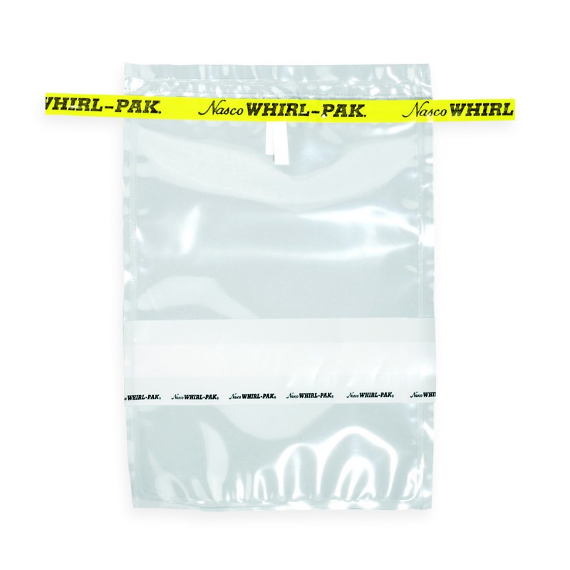 B01490WA Nasco Whirl-Pak Write - On Bag, Polyethylene, 5.25" W  X  7.5" L, Clear, 0.06 mm Thickness (Box of 500)