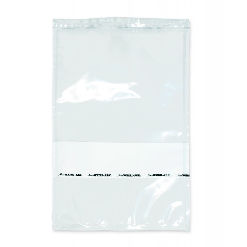 B01547WA Nasco Whirl-Pak Filter Bag, Polyethylene, 7.5" W  X  12" L , Clear, 0.10 mm Thickness (Box of 250)