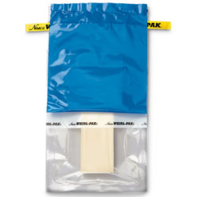 B01591WA Whirl Pak Printed Write - On Bag with Hydrated PolySponge and Glove, 18 oz., 9" L x 4" W (Box of 100)