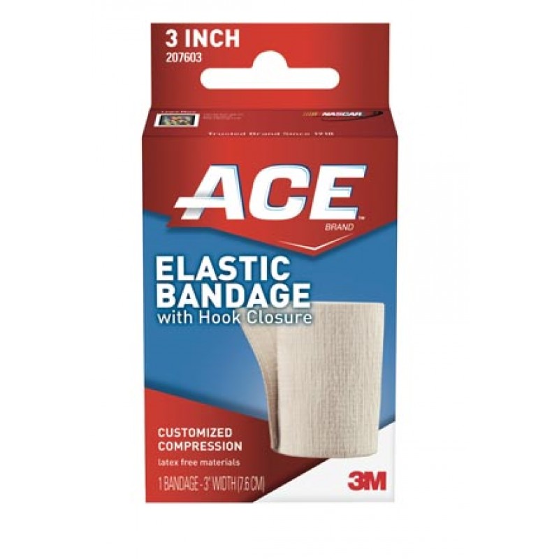 3M Health Care 207603 3" Elastic Bandage with Hook Closure, 72/cs (Continental US+HI Only)