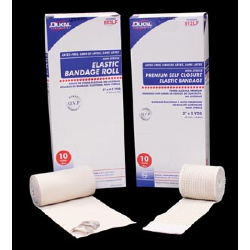 Dukal Corporation 504LF Elastic Bandage, 4", Latex Free (LF), 10/bx, 5 bx/cs (72 cs/plt)