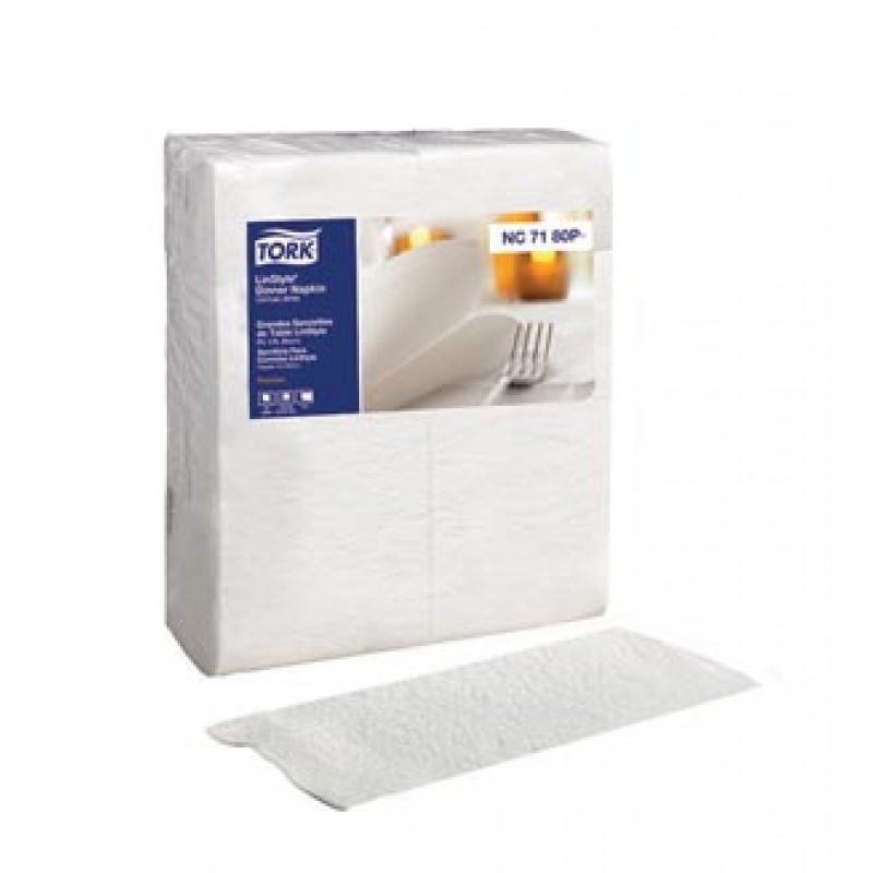 Essity Professional Hygiene North America, LLC NC7180P Dinner Napkin, 1/8 Fold, Premium, White, 1-Ply, 17" x 16.3", 60/pk, 6 pk/cs (99 cs/plt)