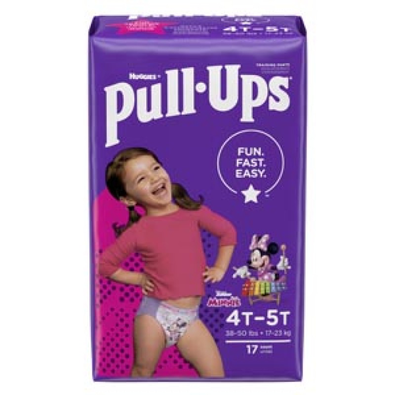 Kimberly-Clark Consumer 51357 Training Pants, 4T-5T, Girls Jumbo Pack, 17/pk, 4 pk/cs