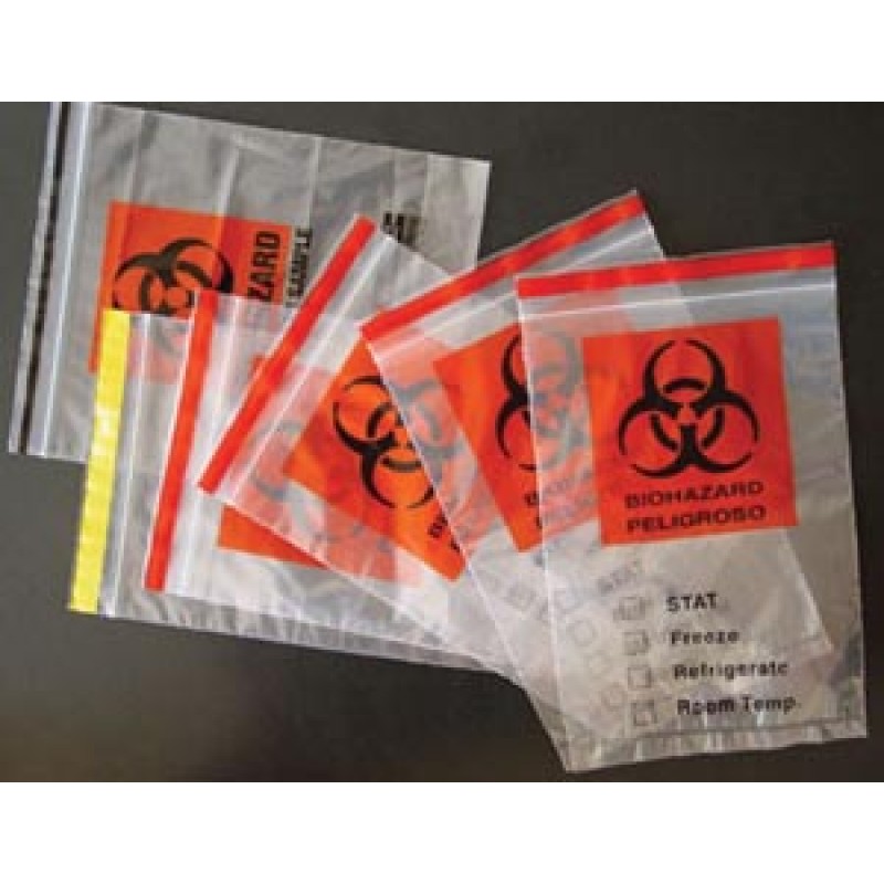 ADI Medical 41001 Specimen Bag, Ziplock, 6" x 9", 1000/cs
