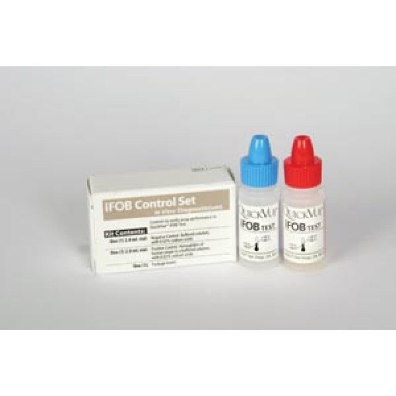 Quidel Corporation 20197 Positive & Negative Controls, For Use with QuickVue iFOB Test Kit Only, Approximately 7 Tests Per Bottle, Room Temperature Storage (Minimum Expiry Lead is 90 days) (Ships on ice) (Continental US Only - including Alaska & Hawaii)