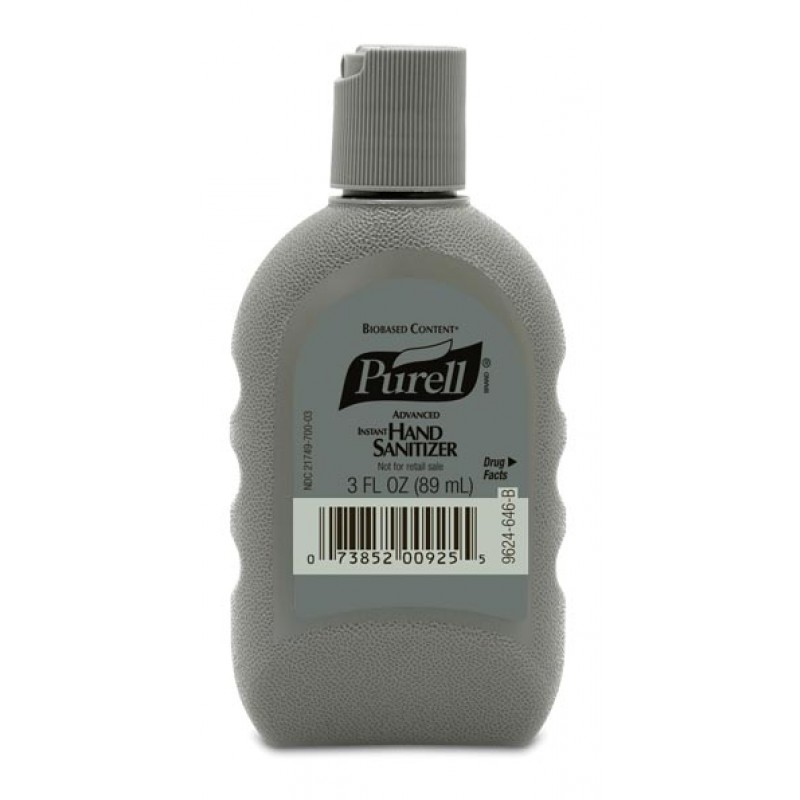 GOJO Industries, Inc. 9624-24 Instant Hand Sanitizer, 3 fl oz FST Bottle, Foliage Green with Disc-Cap, 24/cs (Item is considered HAZMAT and cannot ship via Air or to AK, GU, HI, PR, VI)