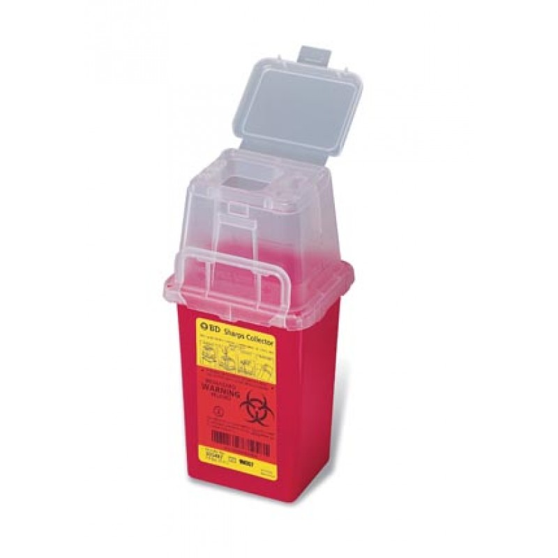 BD 305487 Sharps Collector, 1.5 Qt, Phlebotomy, Red, 36/cs (30 cs/plt) (Continental US Only) (Drop Ship Requires Pre-Approval)