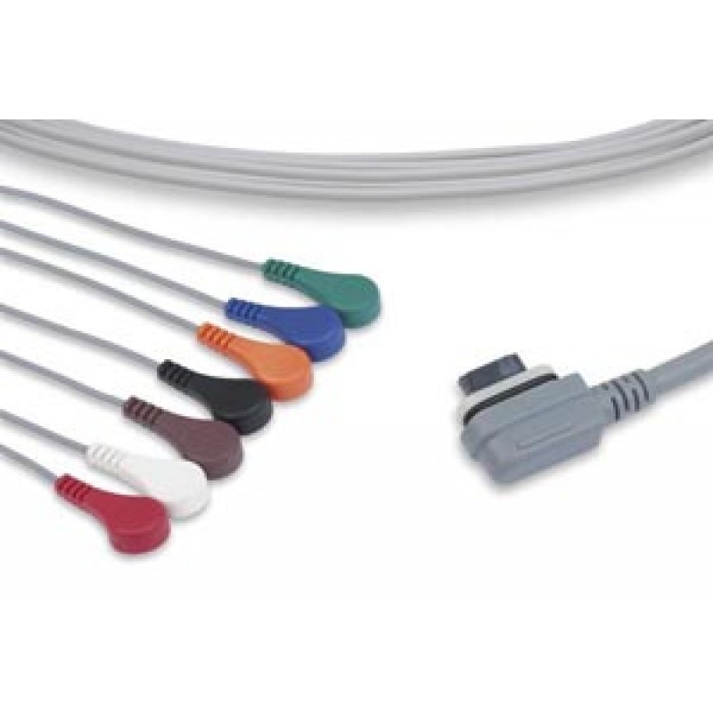 Cables and Sensors LC7-98S0 ECG Telemetry Leadwire, 7 Leads Snap, GE Healthcare Compatible w/ OEM: 2008594-002 (DROP SHIP ONLY) (Freight Terms are Prepaid & Added to Invoice - Contact Vendor for Specifics)