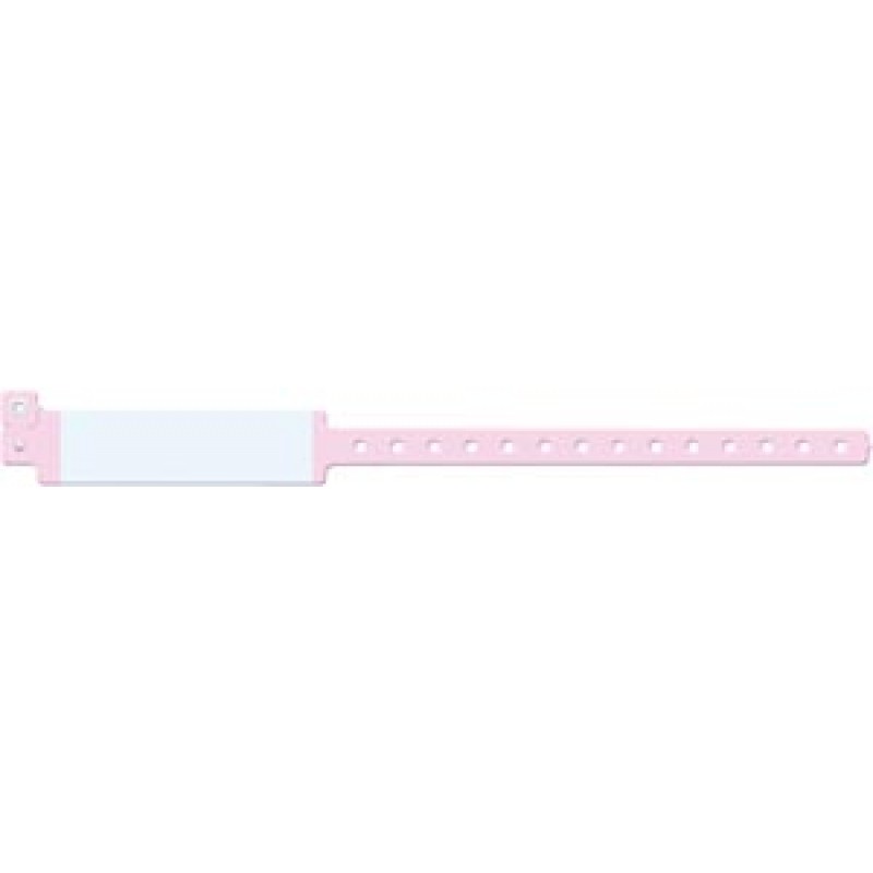 Medical ID Solutions 227 Wristband, Adult, Imprinter Vinyl, Pink, 500/bx