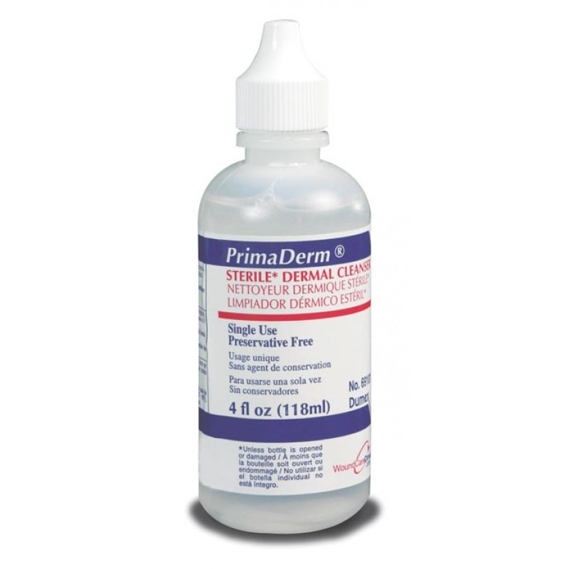 Gentell 69101 Dermal Wound Cleanser, 4.15 oz Squirt Top Bottle, Sterile, 12/cs