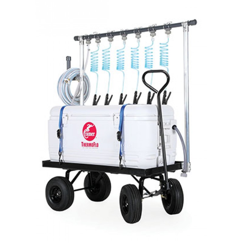 Hygenic/Performance Health 027200 ThermoFlo Max Hydration Unit, Insulated Cooler w/ 30-Gallon (120 Qt) Ice Capacity, 6 Drinking Stations (091670) (DROP SHIP ONLY) (US Only)