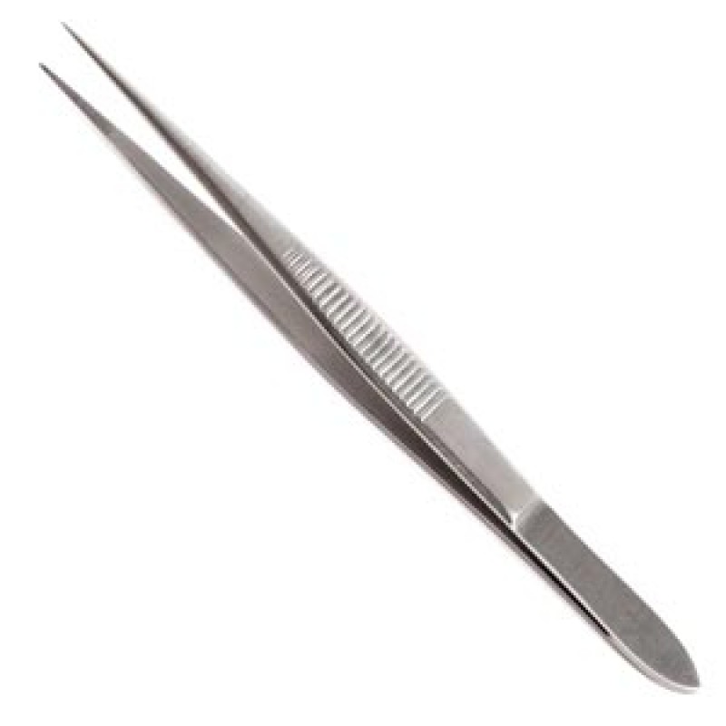 Sklar Instruments 19-3045 Fine Point Splinter Forcep, Serrated, 4.5" (DROP SHIP ONLY)