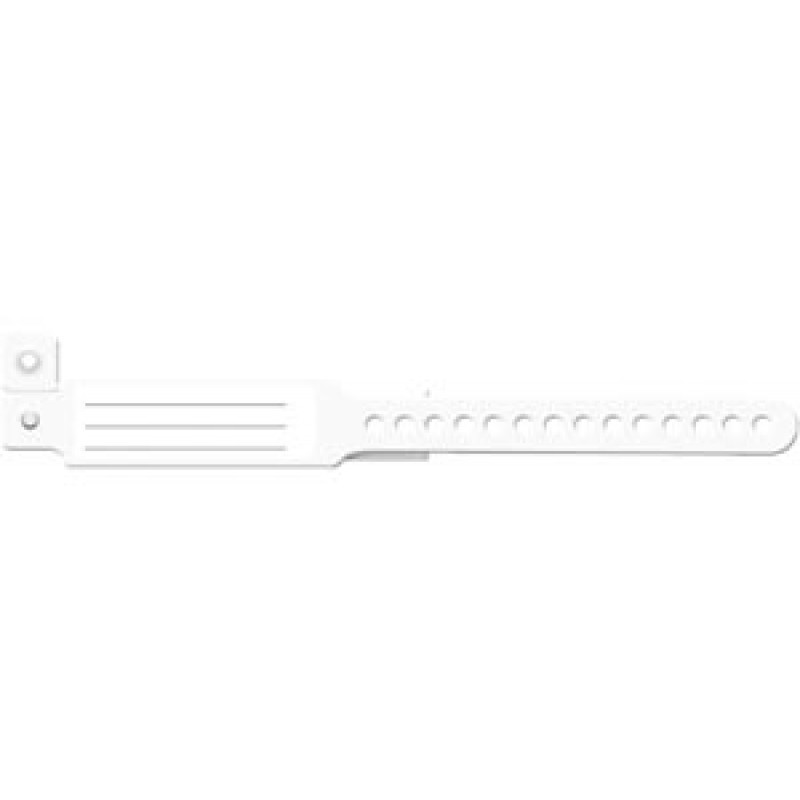 Medical ID Solutions 341C Wristband, Infant, Insert Vinyl, Custom Printed, White, 250/bx
