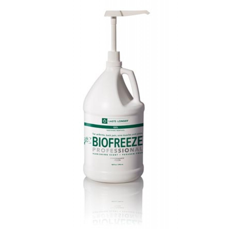 BoxOut, LLC dba BoxOut Distribution 13433 Biofreeze® Professional, 1 Gal Gel, Green, 4/cs (36 cs/plt) (Cannot be sold to retail outlets and/ or Amazon) (091623) (US Only) (Item is considered HAZMAT and cannot ship via Air or to AK, GU, HI, PR, VI)