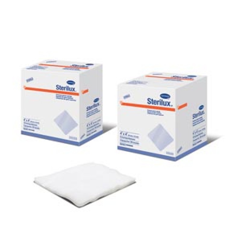 Hartmann USA, Inc. 56910000 Gauze Sponge, 4" x 4", Sterile 2s, 12-Ply, 25/bx, 24 bx/cs