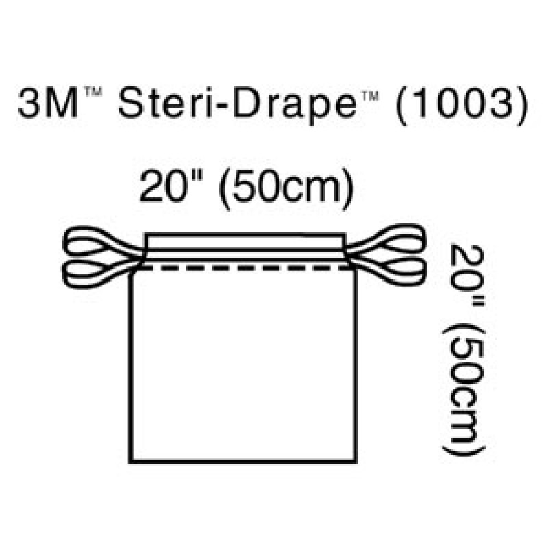 3M Health Care 1003 Isolation Bag, Drawstring Closure, 20" x 20", 10/bx, 4 bx/cs (Continental US+HI Only)