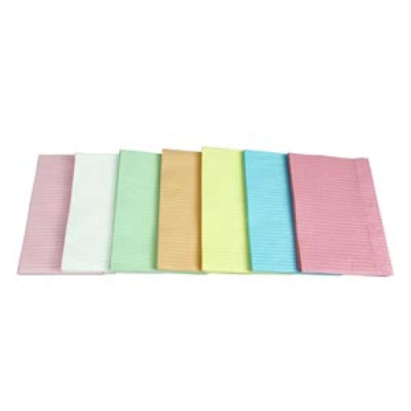 Dukal Corporation UPB-6105 Bib, 13" x 18", 2-Ply Tissue + Poly, Green, 500/cs