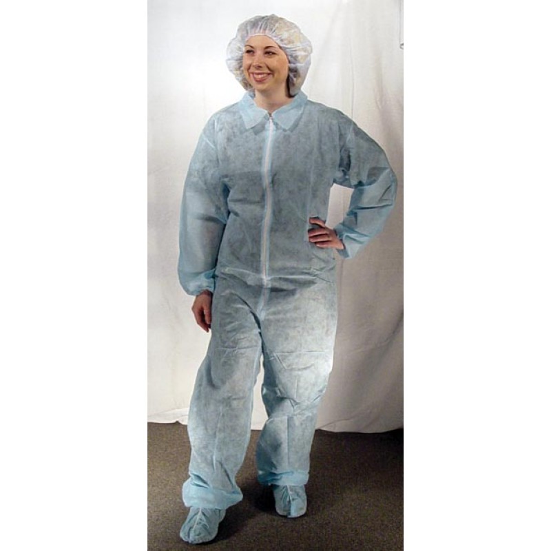 Dukal Corporation 382XL Coveralls, White, Size XL, Disposable, 5/bg, 5 bg/cs