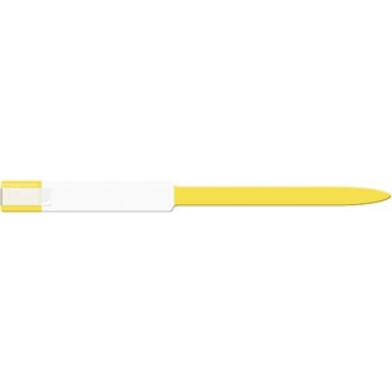 Medical ID Solutions 8226C Wristband, Adult, Imprinter, Self Adhesion, Soft Vinyl, Custom Printed, Yellow, 250/bx
