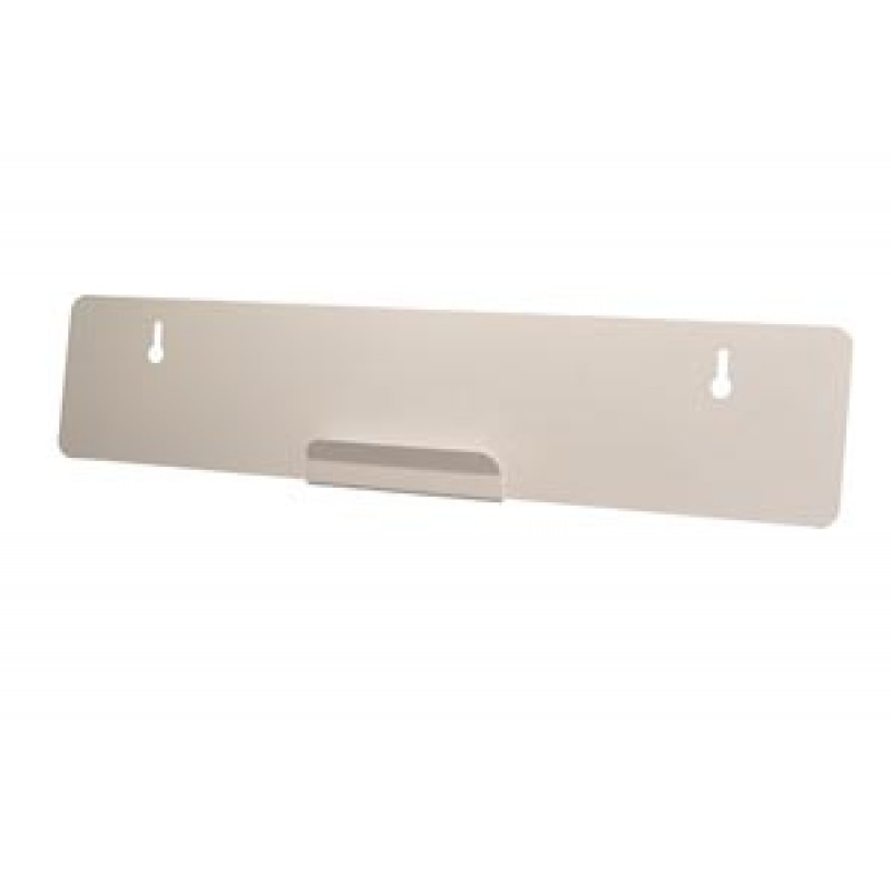 Bowman Manufacturing Company, Inc. MB-500 J-Hook Hanger, Glass, Double-Sided Semi-Permanent Tape, 22G Quartz Powder Coated Metal, 22" x 4½" x ¼" (Made in USA)