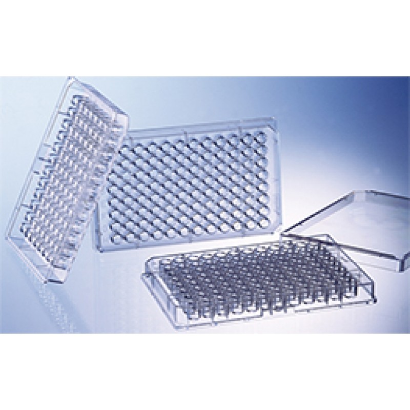 96W MICROLON® 600 Plate, PS, High Binding, C-Bottom (flat w/curved edge), Clear