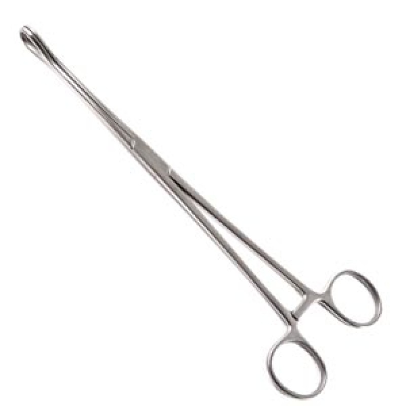 Sklar Instruments 96-2533 Foerster Sponge Forceps, 9-1/2", Straight, Serrated, 25/cs