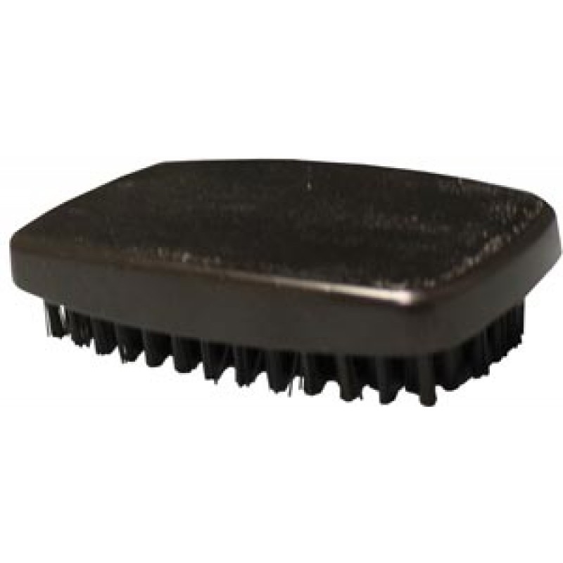 New World Imports CLUB Block Handle Hairbrush (Military Style), Black, Nylon Bristles, 12/bx, 24bx/cs